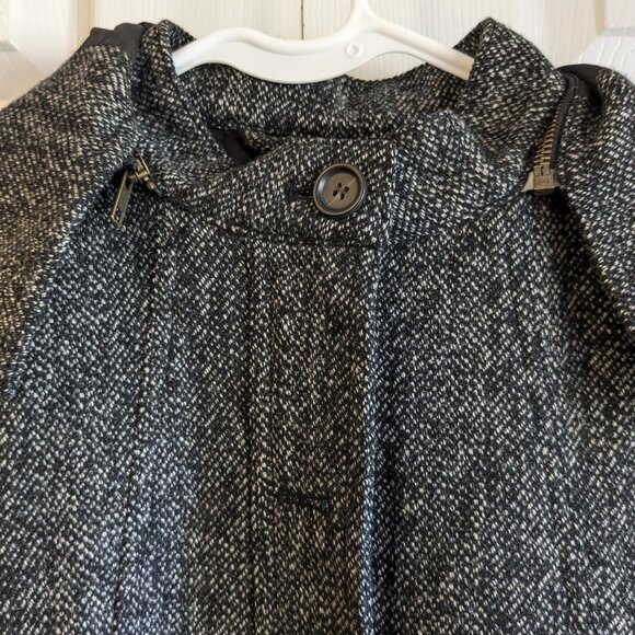 Wearmaster Outerwear Size Small Field Jacket Black Wool Blend Hooded Full Zip - Picture 2 of 14